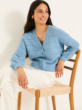 Annie Chambray Blue Knitted Cardigan