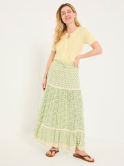 Lili Yellow Laundered Short Sleeve Cardigan