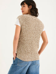 Ari Natural Knitted Tape Yarn Tank