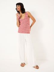 Joelle Red Knitted Vest