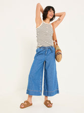 Holly Indigo Blue Wide Leg 100% Cotton Culottes