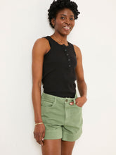 Broadway Mint Green Woven Shorts