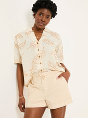 Ashby Natural Drawstring Shorts