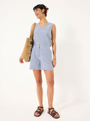 Nell Navy Gingham Shorts