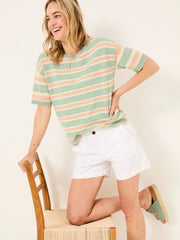 Padstow White Chino Shorts