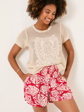 Rust Red Mono Shell Flippy Shorts