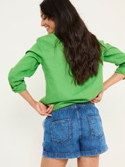 Ashby Dark Vintage Blue Drawstring Shorts