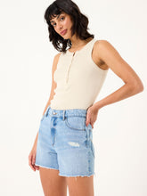 Holywell Light Blue Frayed Denim Shorts