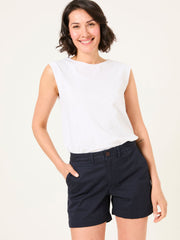 Padstow Navy Chino Shorts