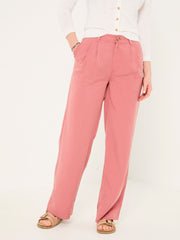 Penny Rose Pink Wide Leg Trousers