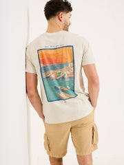 Oatmeal Open Shores Graphic Tshirt