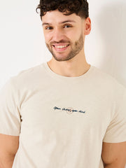 Oatmeal Open Shores Graphic Tshirt