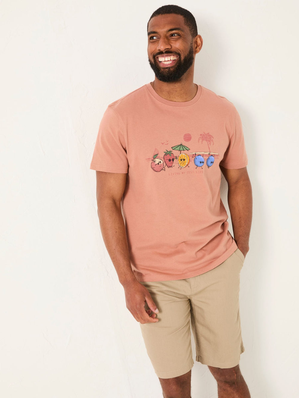 Brown Living The Zest Life Tshirt