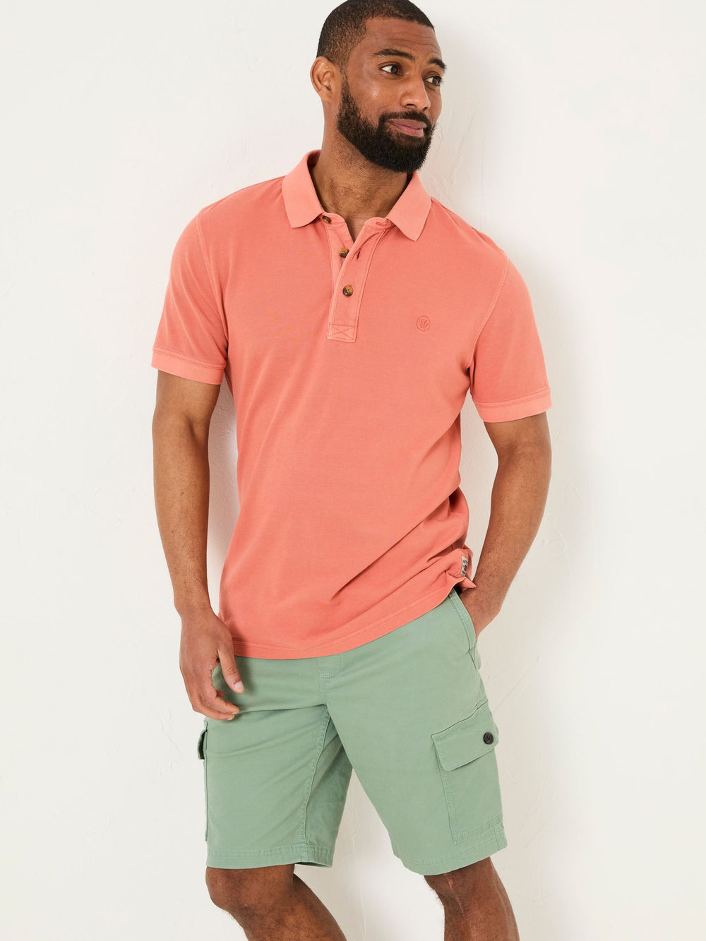 Orange Pique Polo
