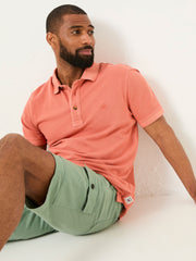 Orange Pique Polo