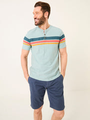 Henley Light Blue Chest Stripe Henley