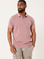 Stoke Heather Purple Short Sleeve Polo Shirt
