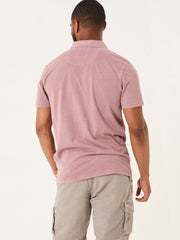 Stoke Heather Purple Short Sleeve Polo Shirt