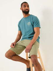 Dark Teal Blue Bike Mandala Graphic Tshirt
