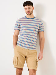 Indigo Blue Pocket Stripe Indigo Tee