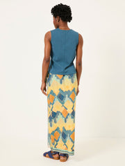 Joni Dark Teal Blue Jersey Waistcoat