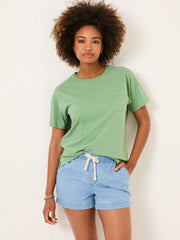 Lily Dark Teal Green 100% Cotton T-Shirt