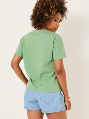 Lily Dark Teal Green 100% Cotton T-Shirt