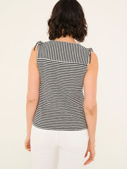 Claudia Navy Stripe Jersey Tank