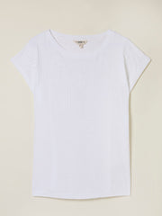 Ivy White Embroidered T-Shirt
