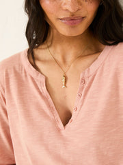 Aster Pink 3/4 Sleeve T-Shirt
