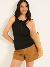 Rachel Black Rib Vest