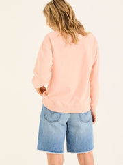 Georgia Coral Pink Crew Sweatshirt