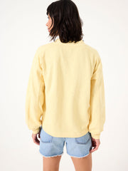 Gigi Light Yellow V Neck Sweatshirt