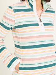 Airlie Natural Multi Stripe Sweat Top
