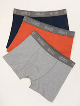 Grey/Orange/Navy Classic Boxers 3 Pack
