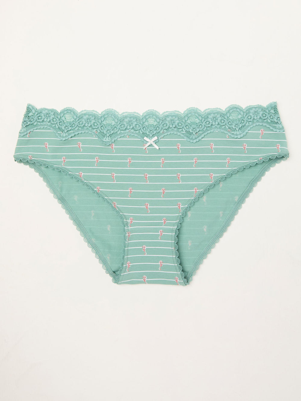 Green SEAHORSE PRINT KNICKERS