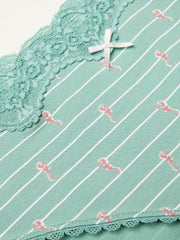 Green SEAHORSE PRINT KNICKERS