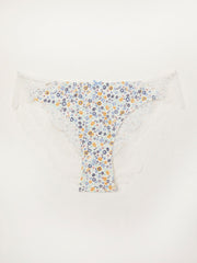 White Floral Knickers
