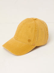 Mustard Yellow 100% Cotton Canvas Baseball Cap
