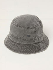 Grey Washed Bucket 100% Cotton Hat