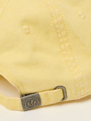 Yellow Flower Detail 100% Cotton Cap