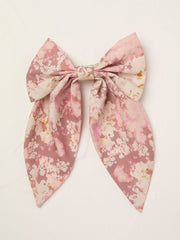 Pink Printed Hair Bow