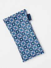 Navy Geometric Print Sunglasses Case