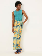 Multi Abstract Wrap Midi Skirt