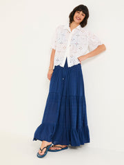 Rhea Blue Beachwear Maxi