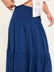 Rhea Blue Beachwear Maxi