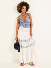 Roxi Ivory Beachwear Stripe Skirt