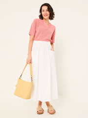 White Sulli Poplin Skirt