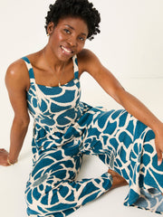 Ruby Teal Blue Shibori Ruby Jumpsuit
