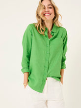Green Olivia Linen Shirt